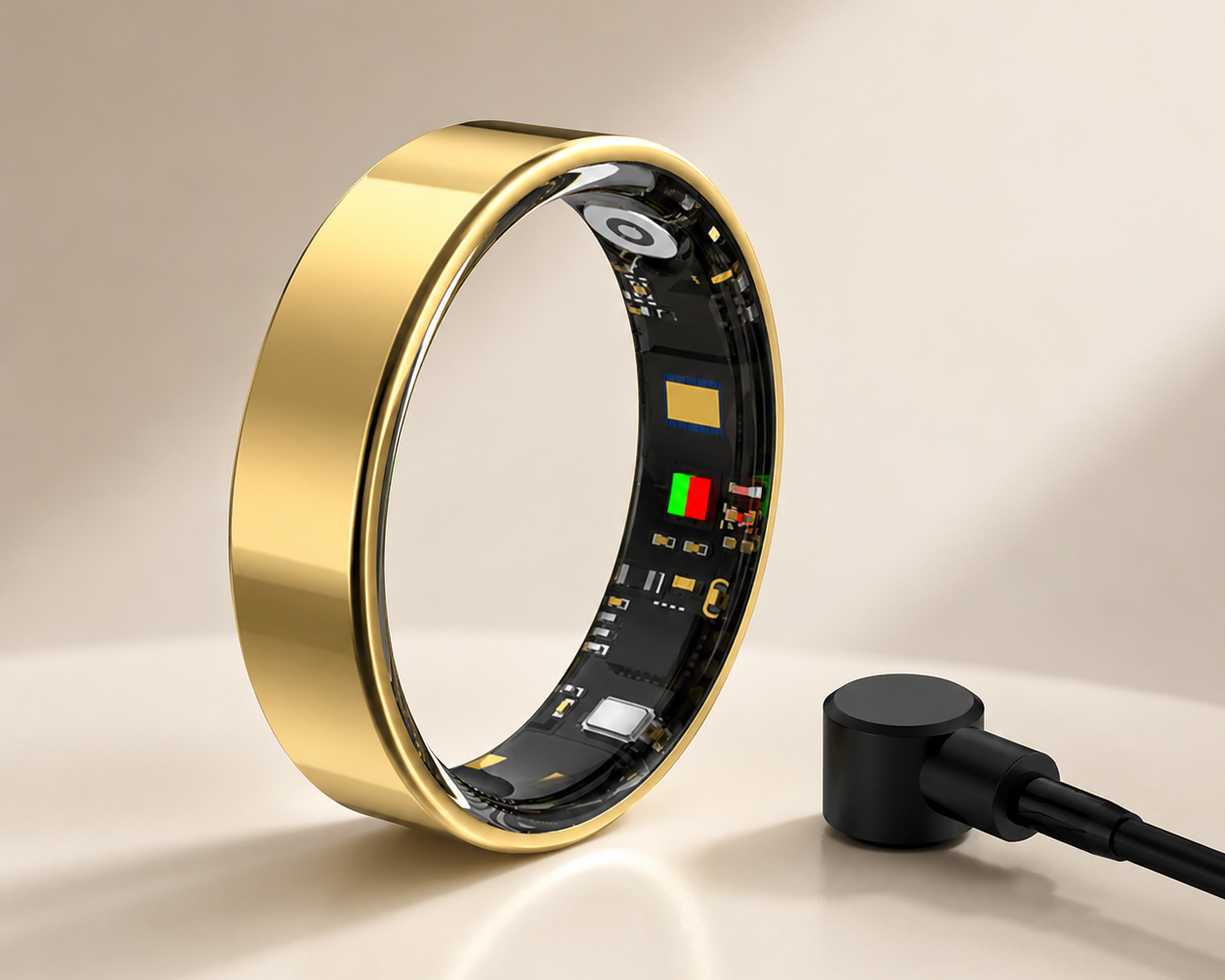 Smart Health Ring – Heart Rate, Sleep & Fitness Tracker (5ATM Waterproof)