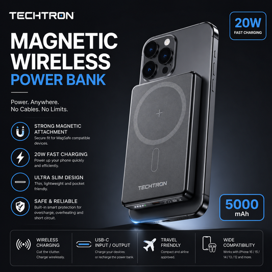 MagSnap Pro™ 20W Magnetic Wireless Power Bank
